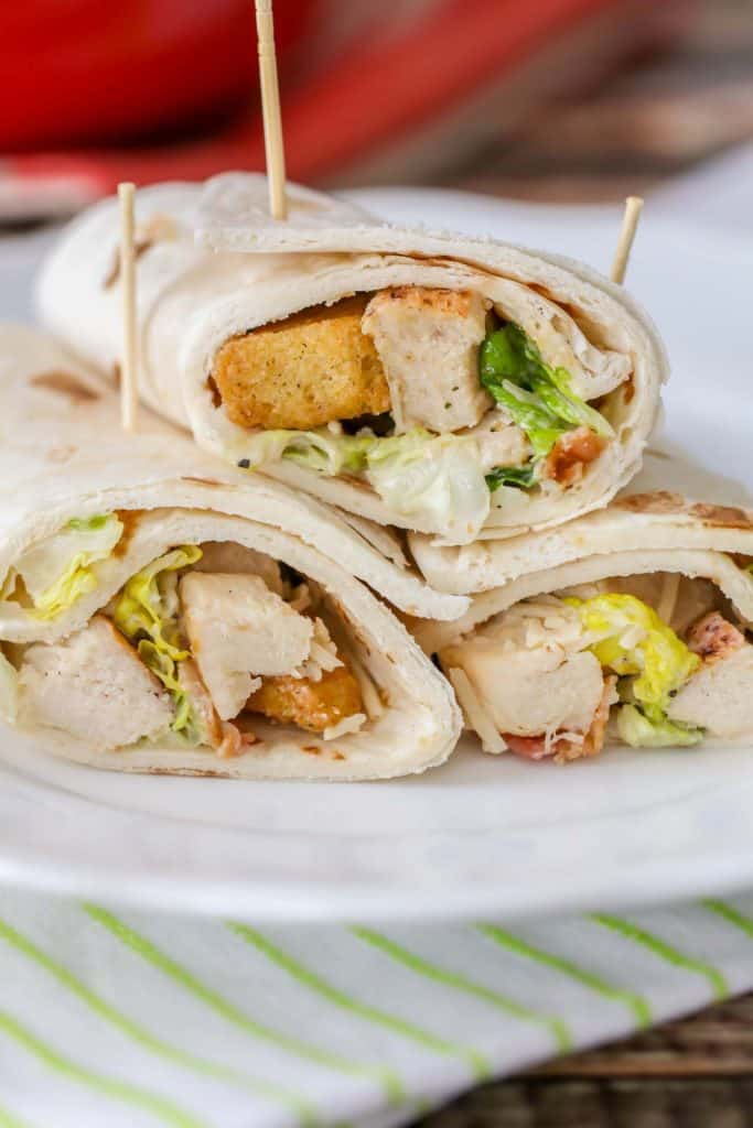 Grilled Chicken Caesar Wraps {Yummy & Healthy} - Lil' Luna