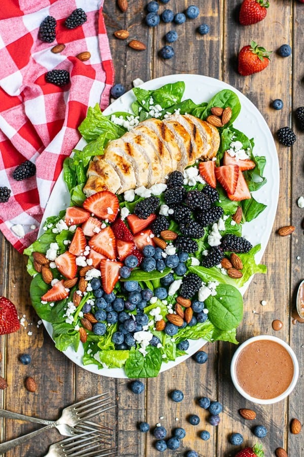 Summer Berry Salad a Perfect Summer Grilled Chicken Salad Recipe