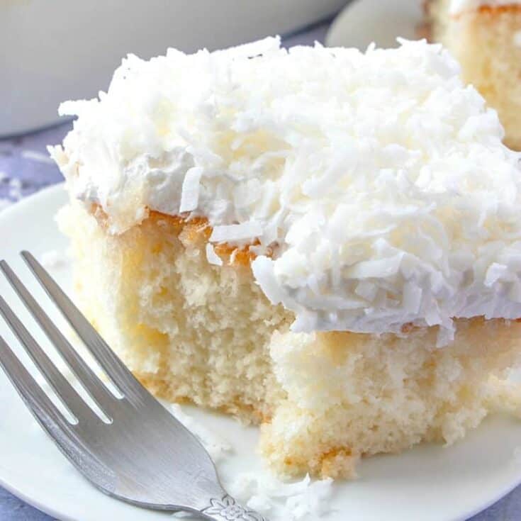 COCONUT CREAM POKE CAKE (+VIDEO) - The Country Cook