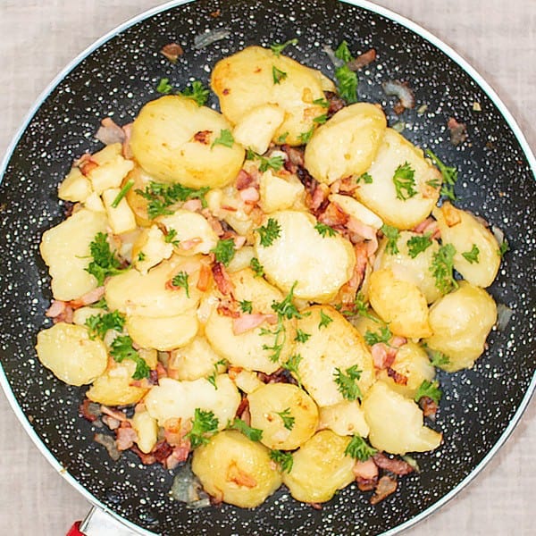 Bratkartoffeln with Bacon – German Fries Recipe