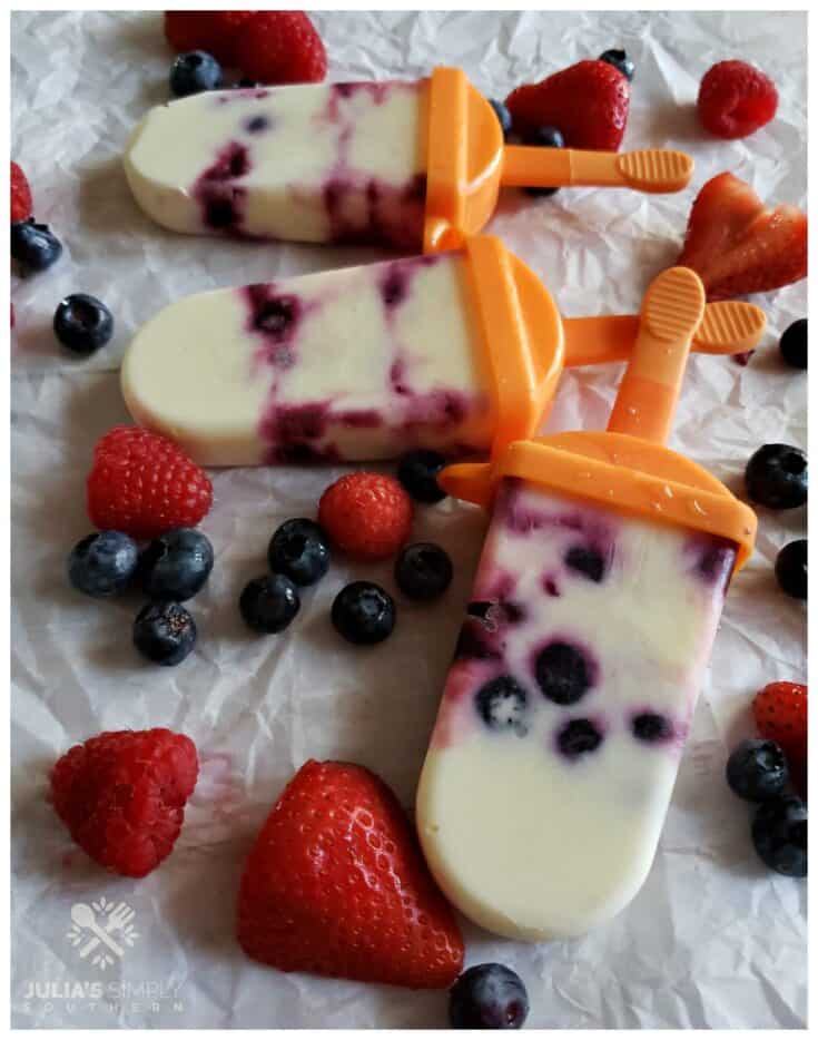 Easy Frozen Yogurt Fruit Pops