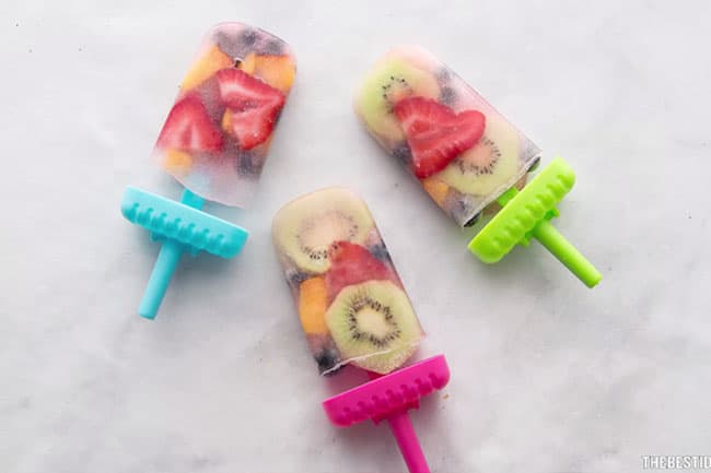 Homemade Fresh Fruit Popsicles