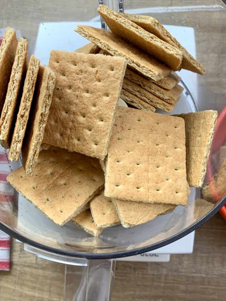 Graham crackers in a Cuisinart 