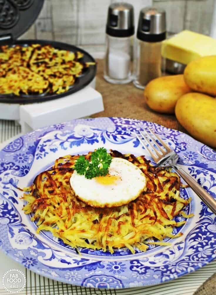 Potato Rosti Waffles - nutritious & delicious! Fab Food 4 All