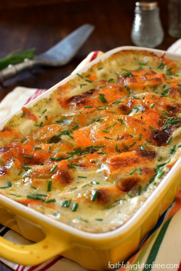 Easy Cheesy Ranch Scalloped Potatoes (gluten free)