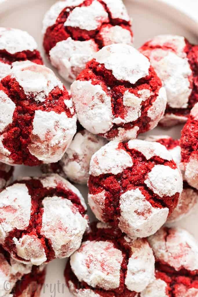 Red Velvet Crinkle Cookies Recipe