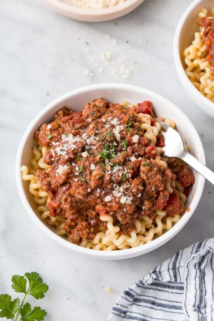 Weekday Ragù with Veggies