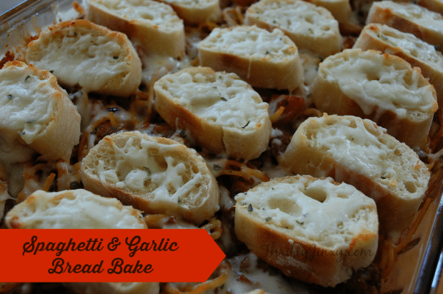 Spaghetti and Garlic Bread Bake Recipe