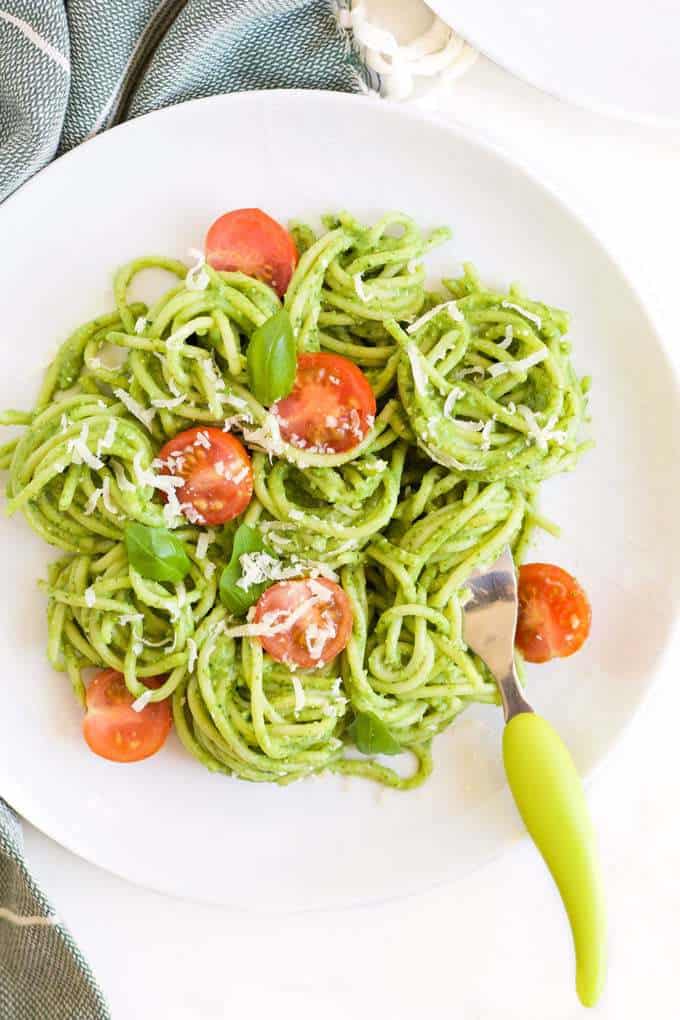 Avocado Spinach Pasta