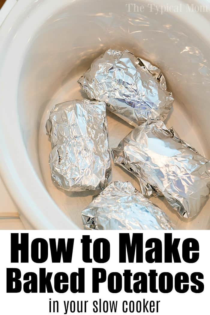 How to Make Fluffy Baked Potatoes in a Crockpot!