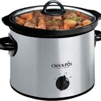 Crock-Pot SCR300-SS 3-Quart Manual Slow Cooker, Silver